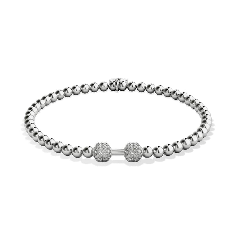 Pump | Silver | Crystal Fitness Bracelet