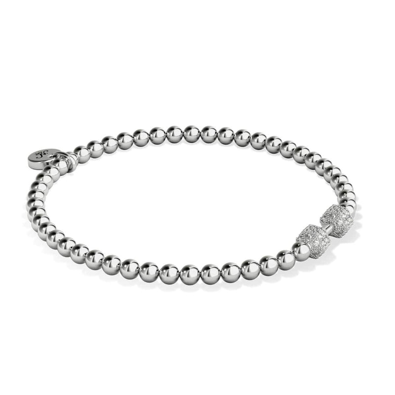 Pump | Silver | Crystal Fitness Bracelet
