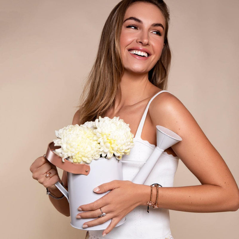 Flower Power | Silver | Crystal Charm Bracelet