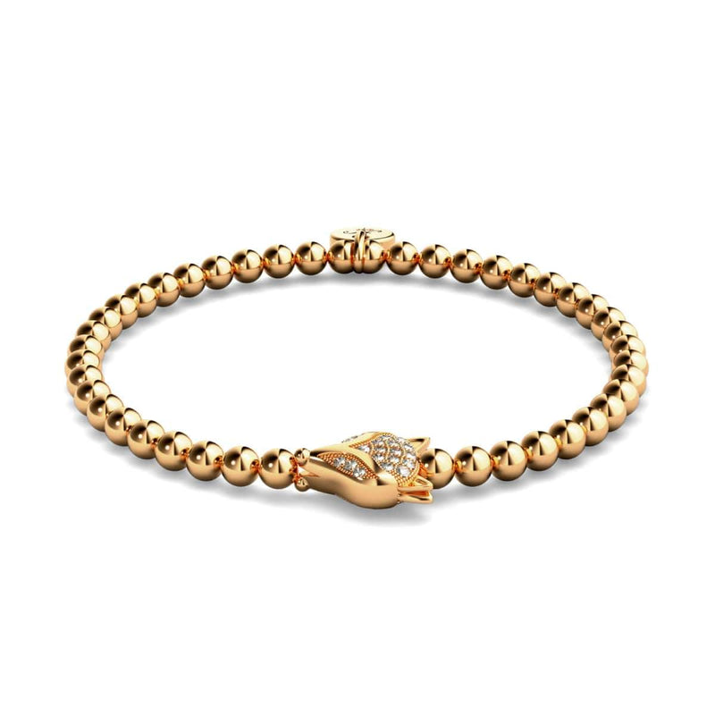 renarde | Or rose 18 carats | Bracelet Renard Cristal