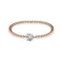 Vixen | 18k Rose Gold & Silver | Crystal Fox Bracelet