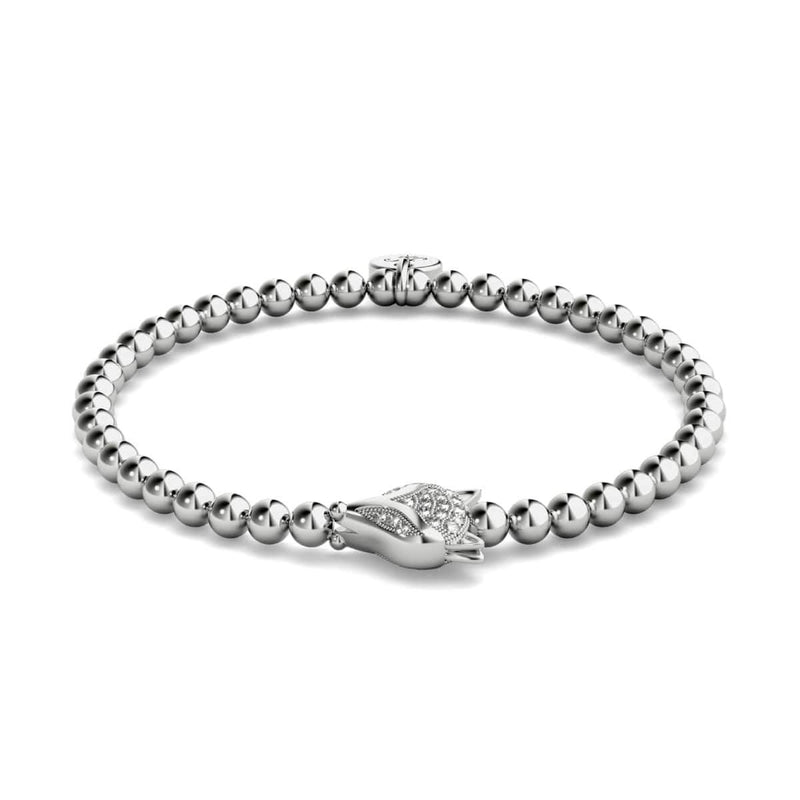 renarde | Argent | Bracelet Renard Cristal