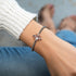 Reine | Or rose 18 carats et argent | Bracelet à breloques abeille en cristal