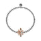 Reine | Or rose 18 carats et argent | Bracelet à breloques abeille en cristal