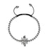 Reine | Argent | Bracelet Charmballa en cristal d'abeille en macramé