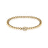 Insecte chanceux | Or 18 carats | Coccinelle de cristal