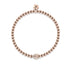 Insecte chanceux | Or rose 18 carats | Coccinelle de cristal