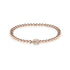 Insecte chanceux | Or rose 18 carats | Coccinelle de cristal