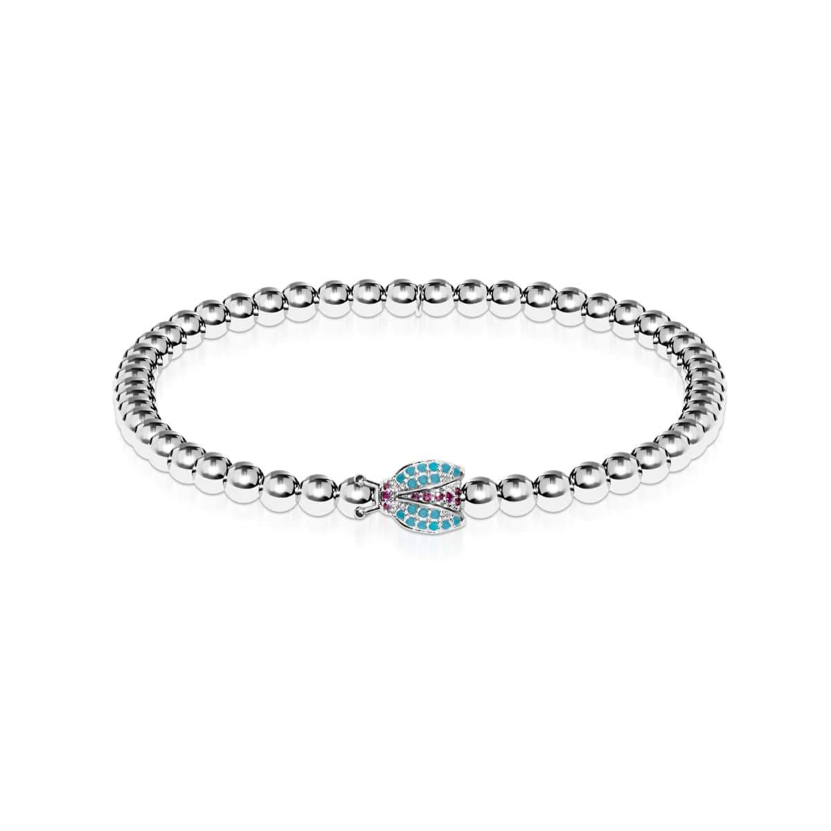 Insecte chanceux | Argent | Coccinelle de cristal