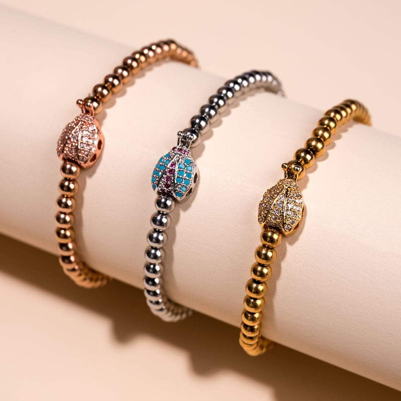 Insecte chanceux | Argent | Coccinelle de cristal