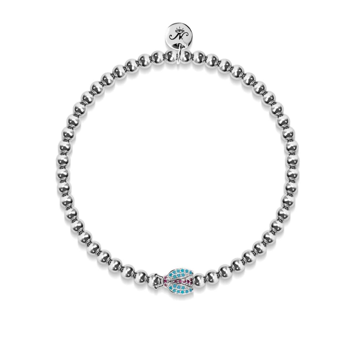 Insecte chanceux | Argent | Coccinelle de cristal