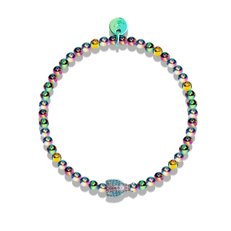 Insecte chanceux | Licorne Argent | Coccinelle de cristal