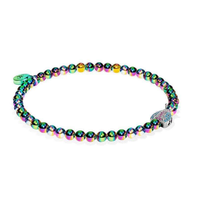Insecte chanceux | Licorne Argent | Coccinelle de cristal