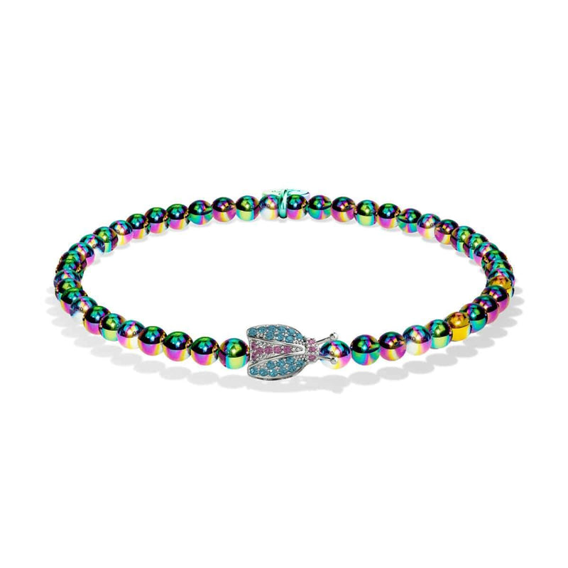 Insecte chanceux | Licorne Argent | Coccinelle de cristal