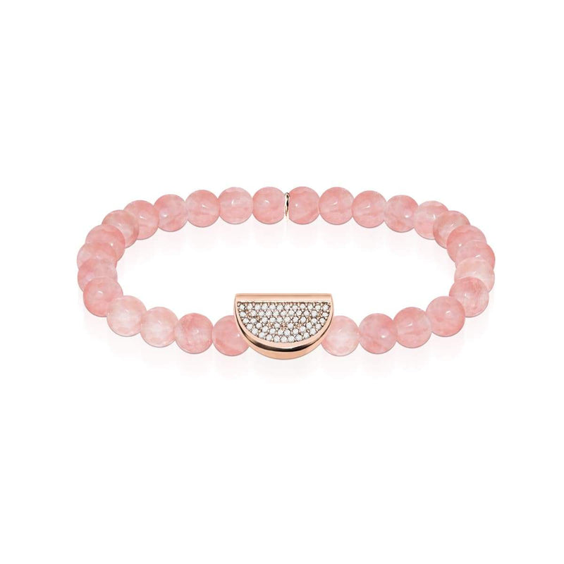 Juteux | Or rose 18 carats et apyrite rose | Melon de cristal