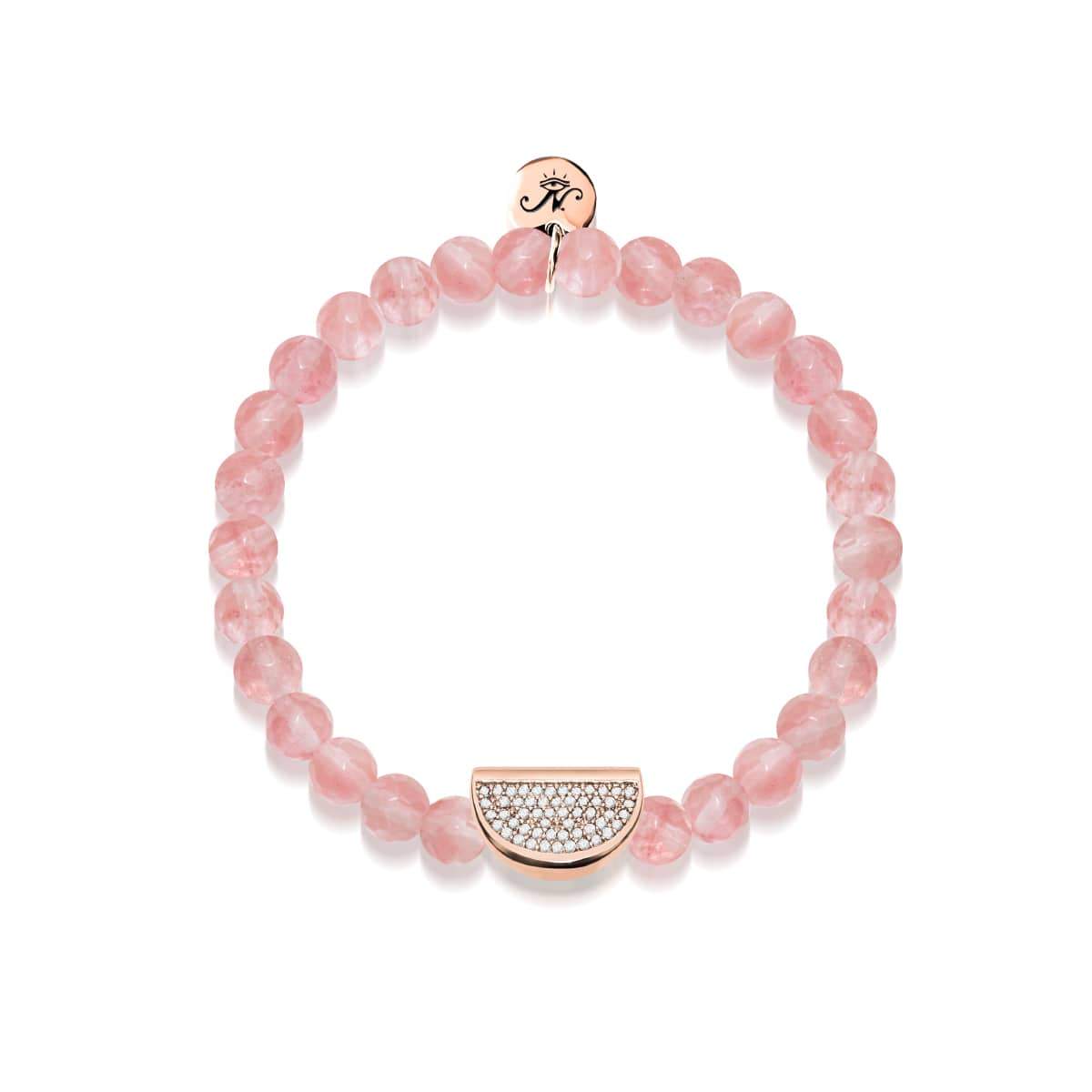 Juteux | Or rose 18 carats et apyrite rose | Melon de cristal