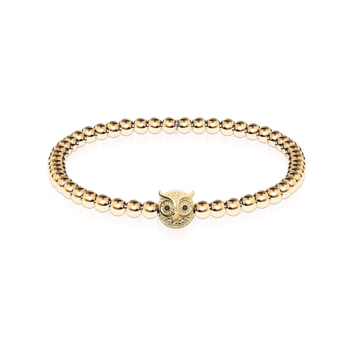 Wisdom | 18k Gold | Crystal Night Owl