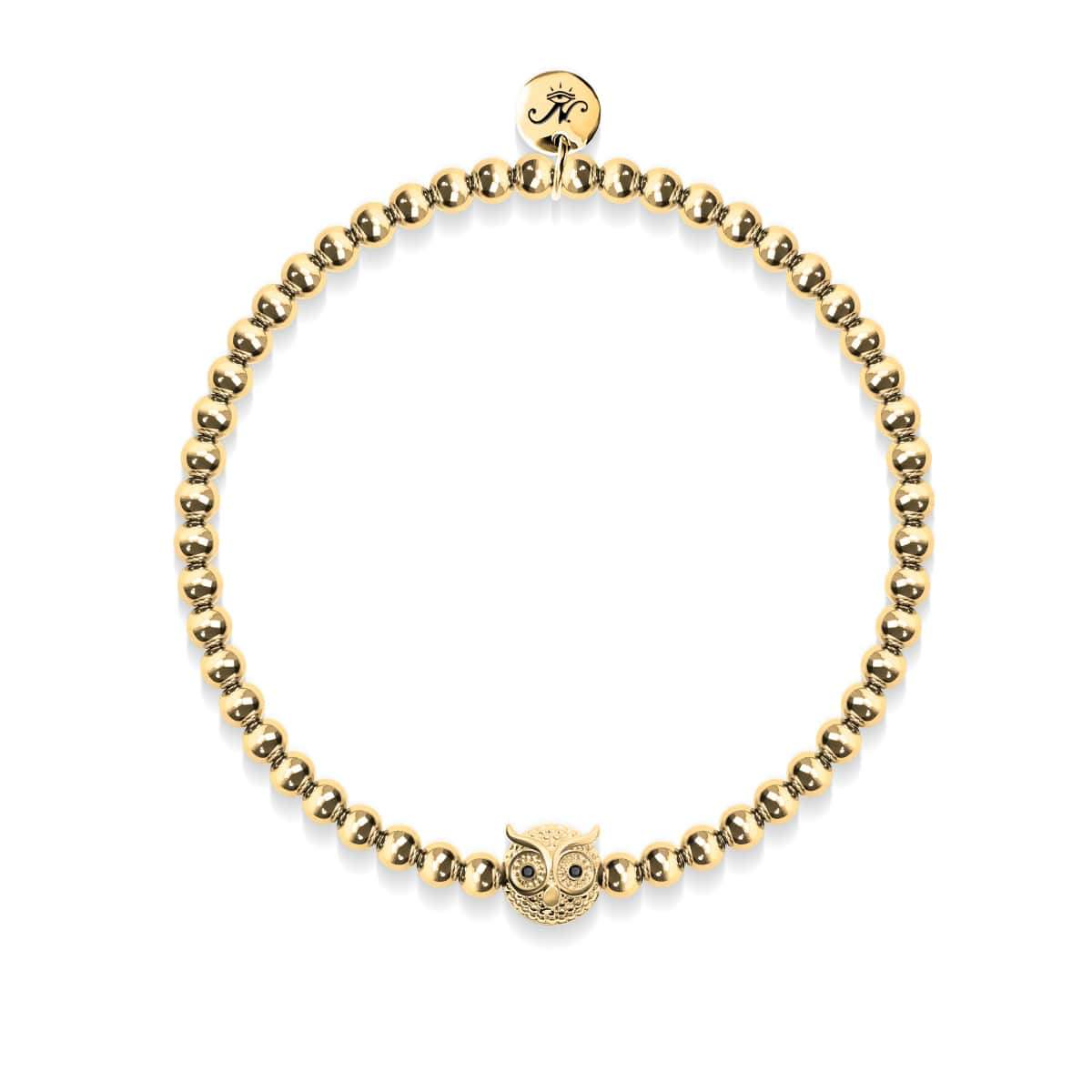 Sagesse | Or 18 carats | Hibou de cristal