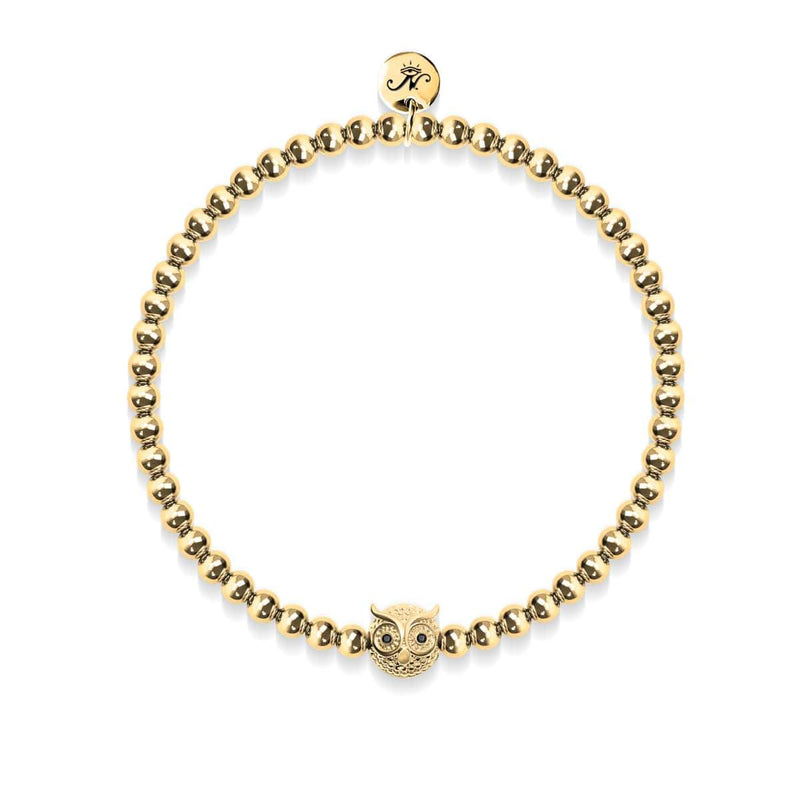 Sagesse | Or 18 carats | Hibou de cristal