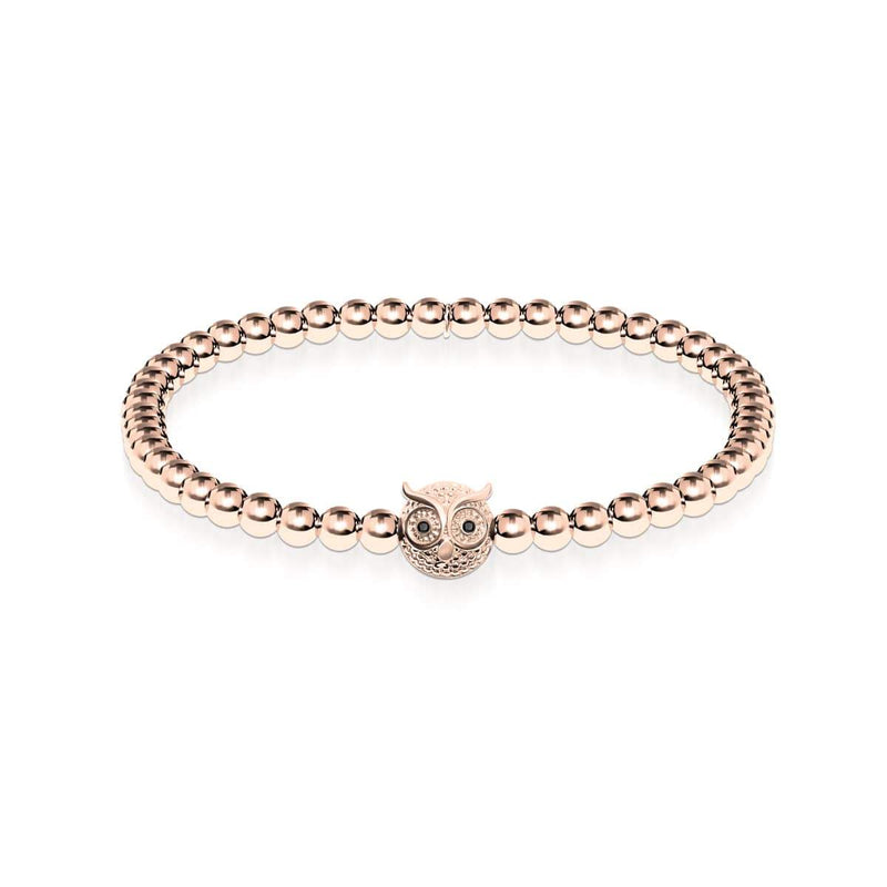 Sagesse | Or rose 18 carats | Hibou de cristal