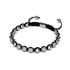 Argent | Bracelet Kikiballa Pavé de Cristaux | Noir
