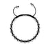Argent | Bracelet Kikiballa Pavé de Cristaux | Noir