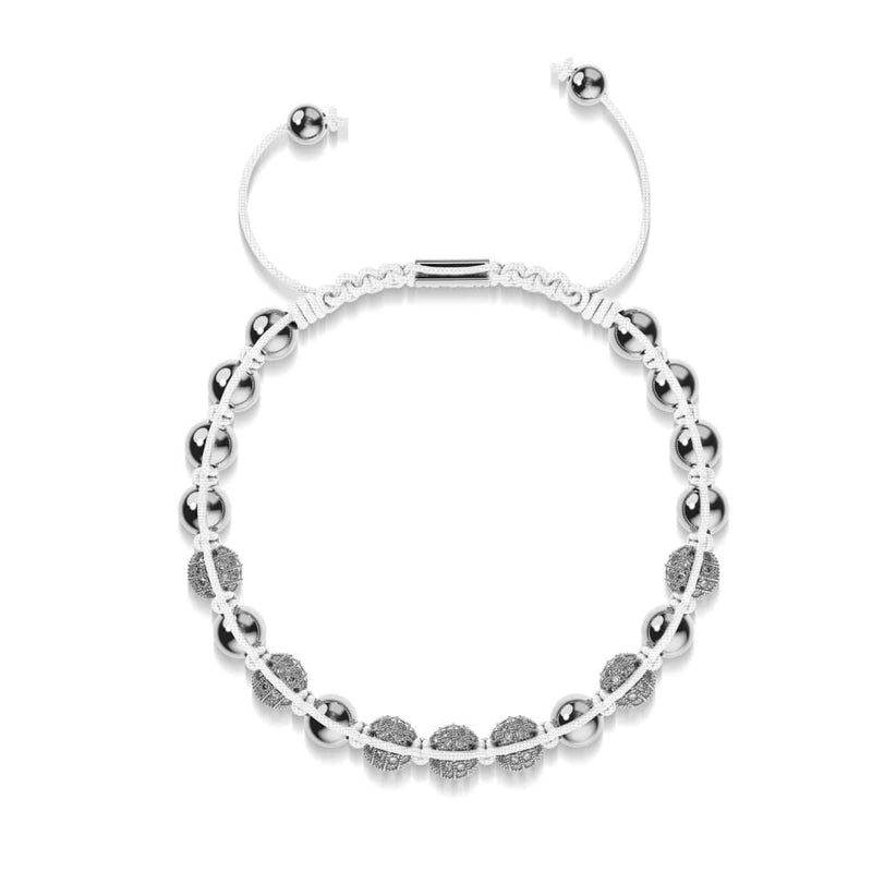 Argent | Bracelet Kikiballa Pavé de Cristaux | Blanc
