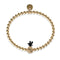 Piña Colada | Gunmetal & 18k Gold | Crystal Pineapple Bracelet