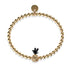 Piña Colada | Gunmetal & 18k Gold | Crystal Pineapple Bracelet