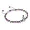 Pina colada | Licorne Argent x Blanc | Bracelet Charmballa Ananas Cristal