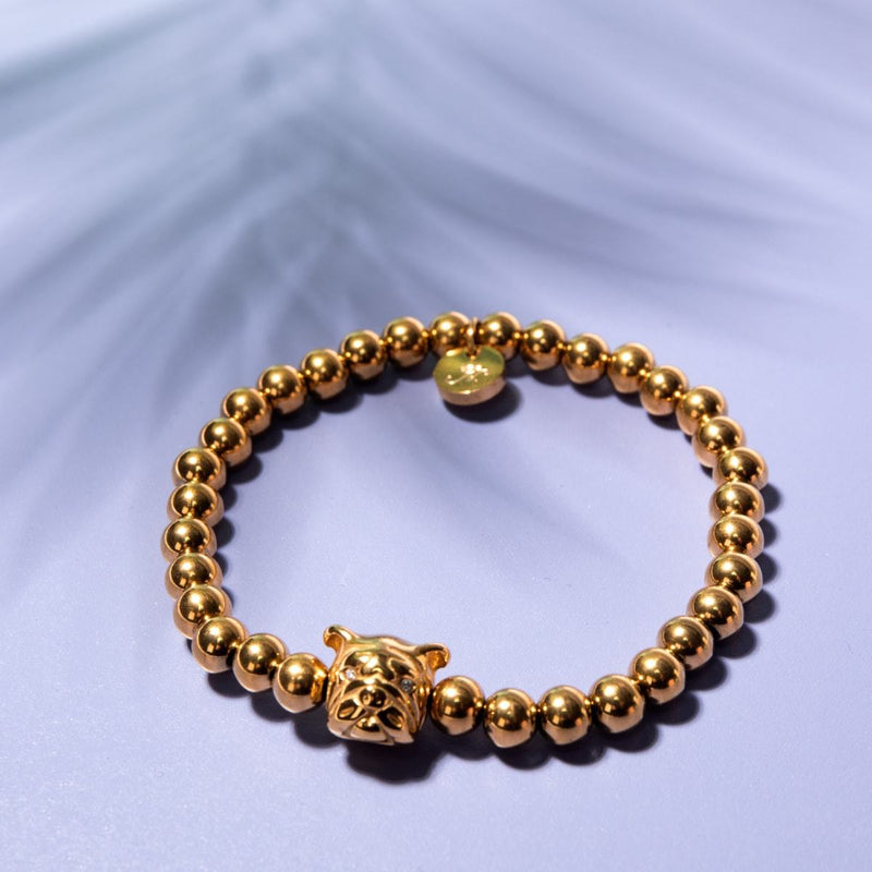 Meilleure amie | Or 18 carats | Chiot de cristal