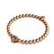 patte | Or rose 18 carats | Impression de chiot en cristal