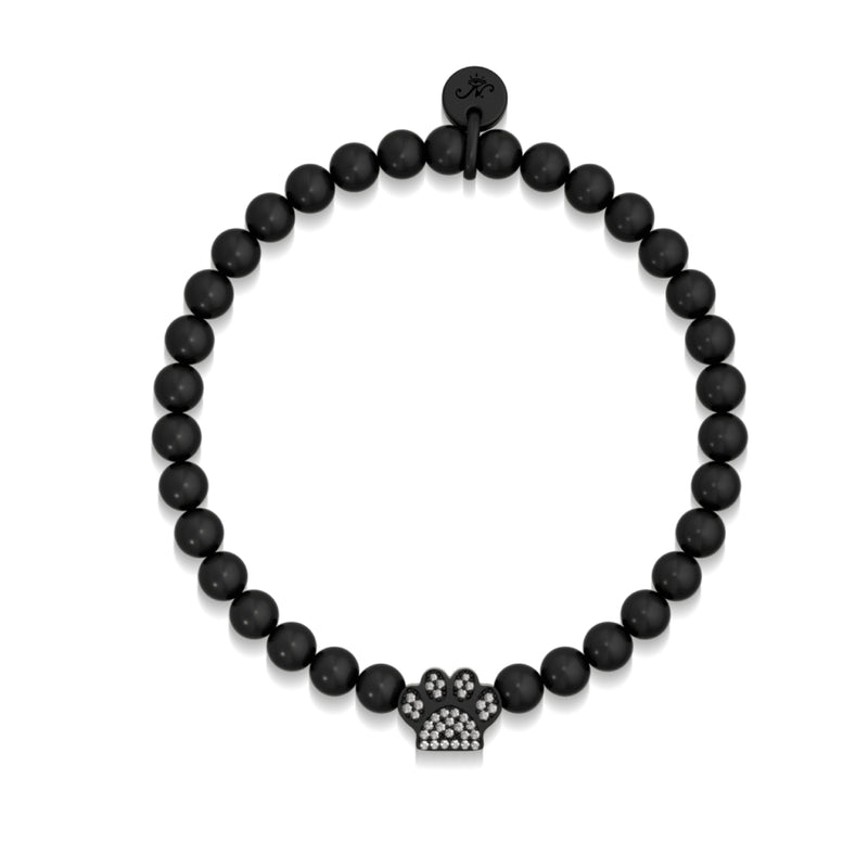 Paw | Gunmetal | Crystal Pup Print