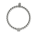 Acier inoxydable plaqué argent