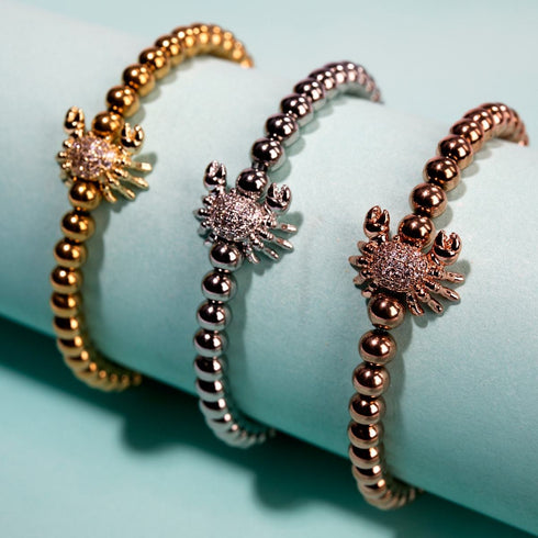 Tropique du Cancer | Or 18 carats | Crabe de mer de cristal