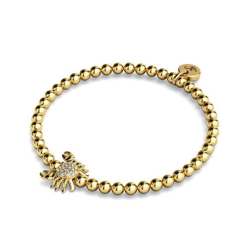 Tropique du Cancer | Or 18 carats | Crabe de mer de cristal