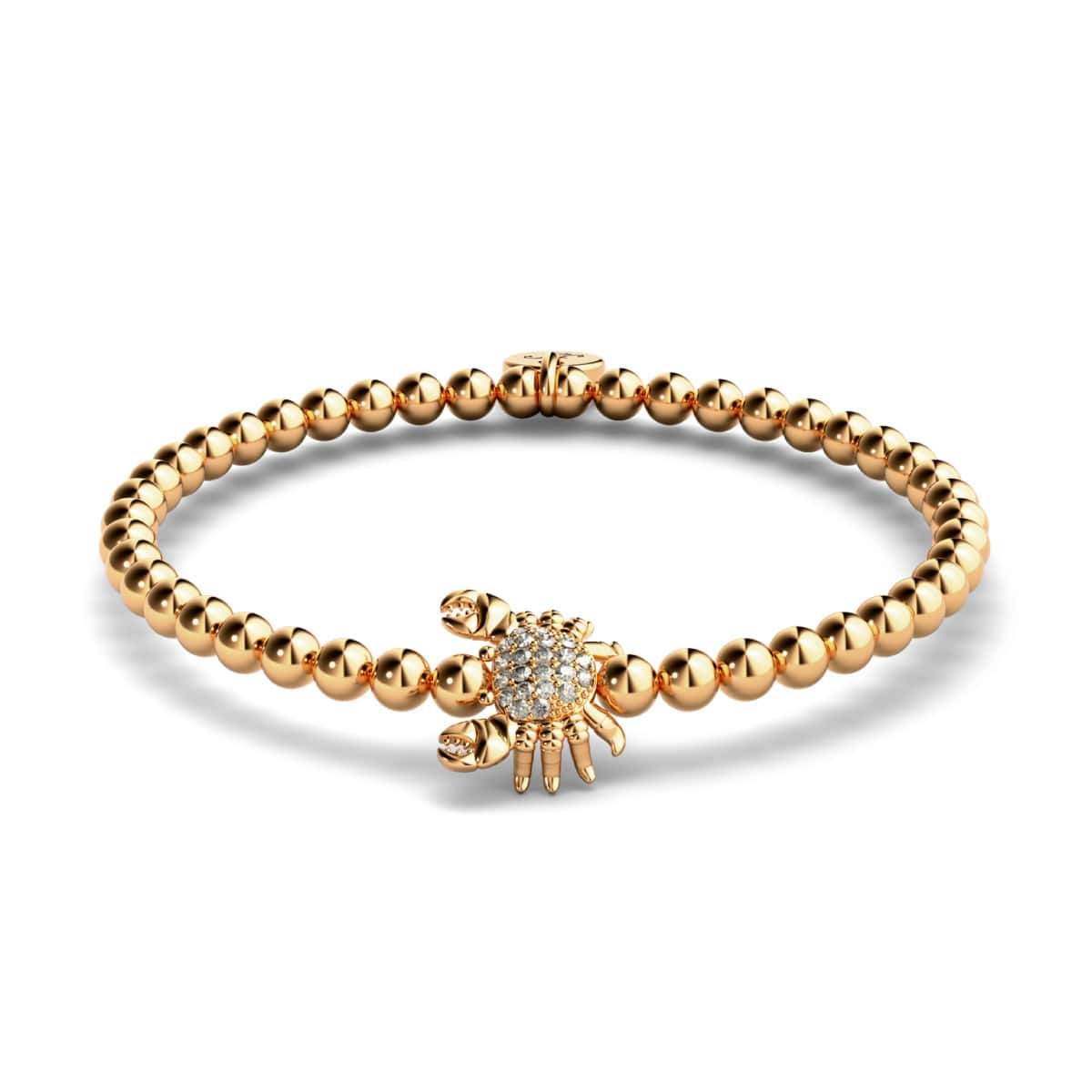 Tropique du Cancer | Or rose 18 carats | Crabe de mer de cristal