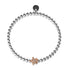 Tortue | Argent et or rose 18 carats | Bracelet tortue de mer en cristal
