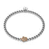 Tortue | Argent et or rose 18 carats | Bracelet tortue de mer en cristal