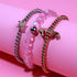 Tortue | Argent et or rose 18 carats | Bracelet tortue de mer en cristal