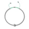 Tortuga | Silver | Aqua | Crystal Sea Turtle | Macrame Charmballa Bracelet