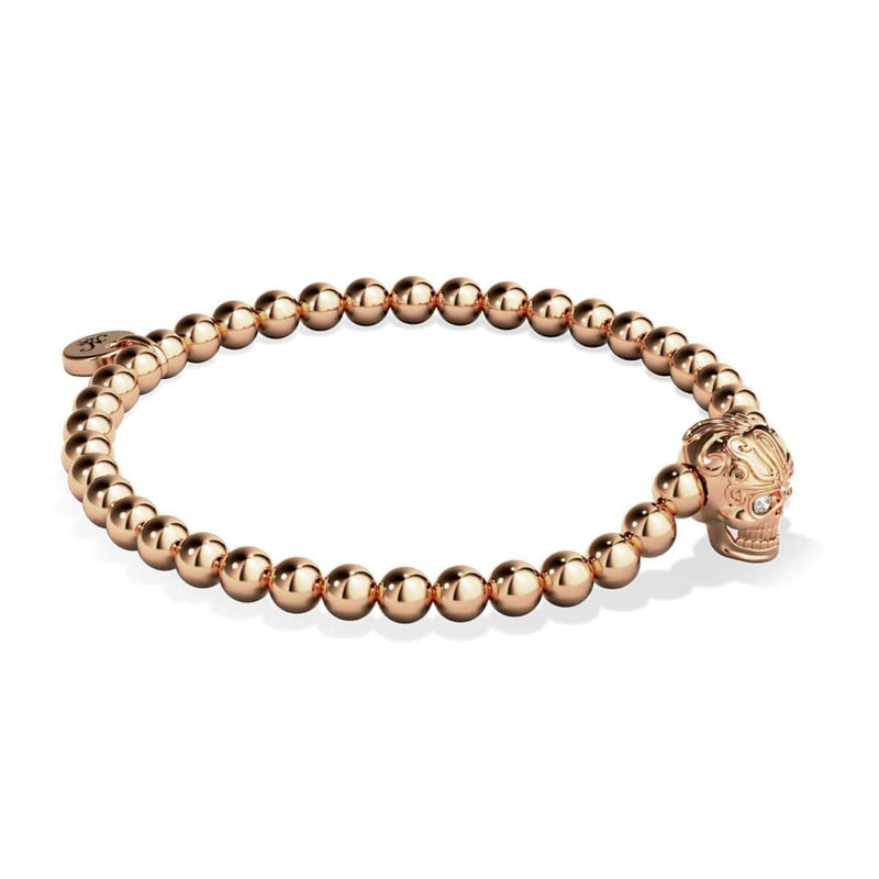 Calavéra | Or rose 18 carats | Crâne de cristal