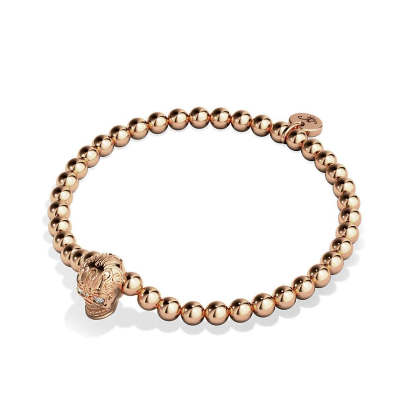 Calavéra | Or rose 18 carats | Crâne de cristal