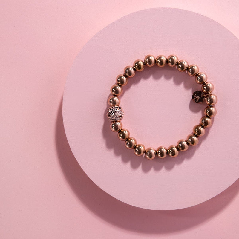 Équilibre | Or rose 18 carats | Cristal Yin Yang