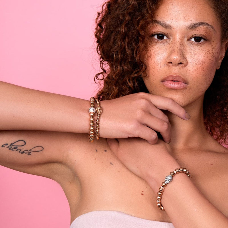 Équilibre | Or rose 18 carats | Cristal Yin Yang