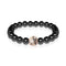 Équilibre | Or rose 18 carats et bronze à canon | Cristal Yin Yang