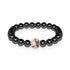 Équilibre | Or rose 18 carats et bronze à canon | Cristal Yin Yang