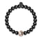 Équilibre | Or rose 18 carats et bronze à canon | Cristal Yin Yang