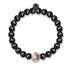 Équilibre | Or rose 18 carats et bronze à canon | Cristal Yin Yang