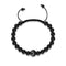 Équilibre | Bronze à canon | Noir | Cristal Yin Yang | Bracelet Charmballa en macramé